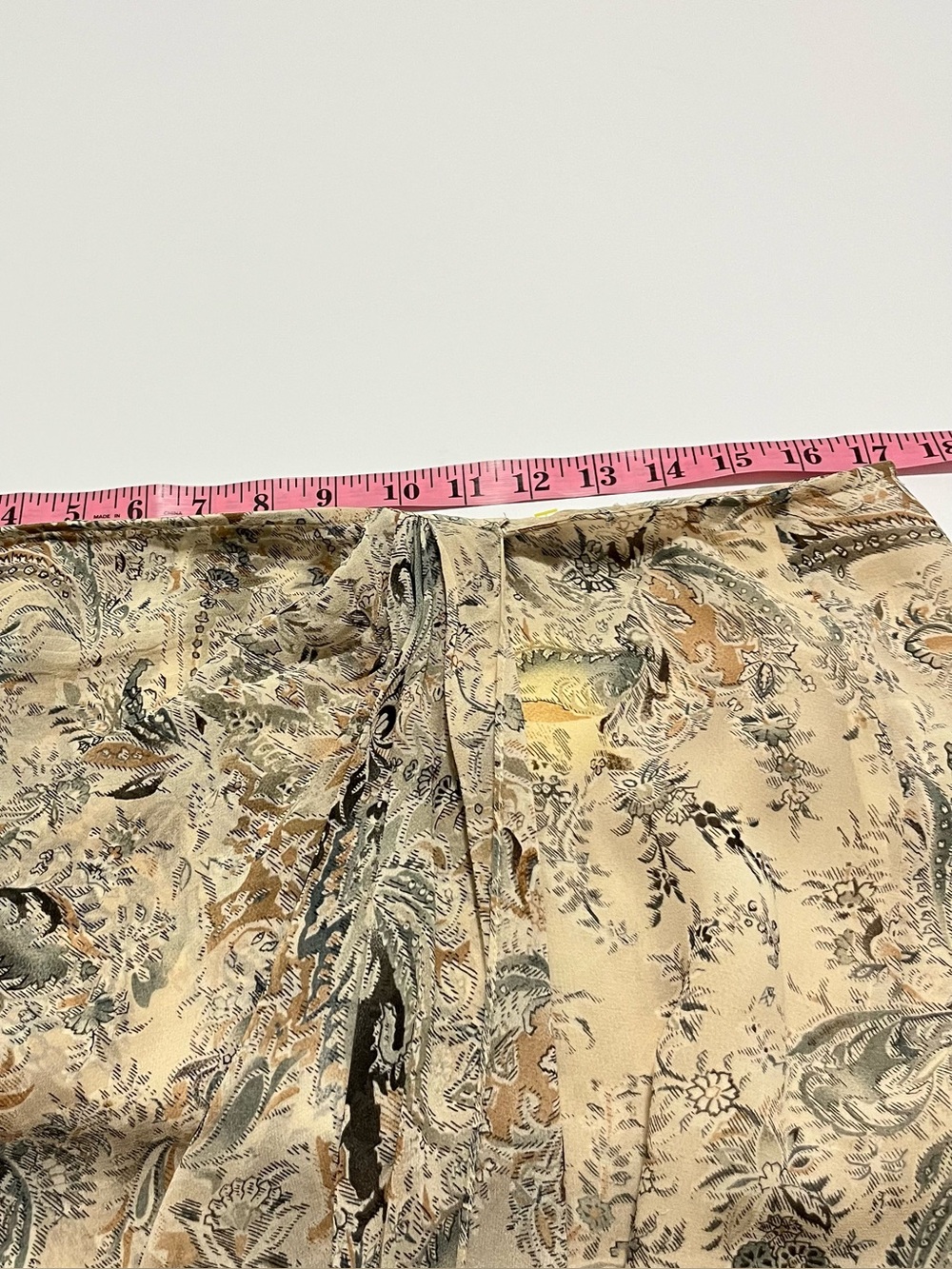 Emanuel Ungaro Women's Vintage Paisley Floral 100% Silk Wrap Skirt - Picture 8 of 9